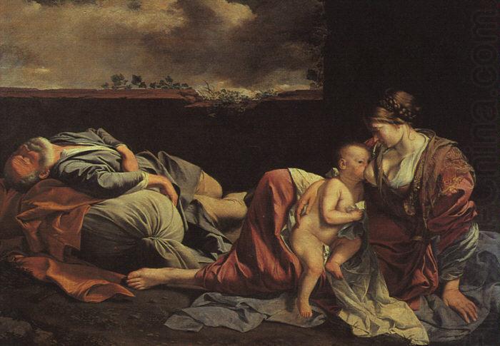 Rest on the Flight into Egypt sdg, GENTILESCHI, Orazio